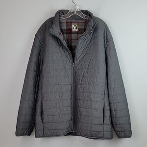 Voyager gray quilted jacket XXL mens
